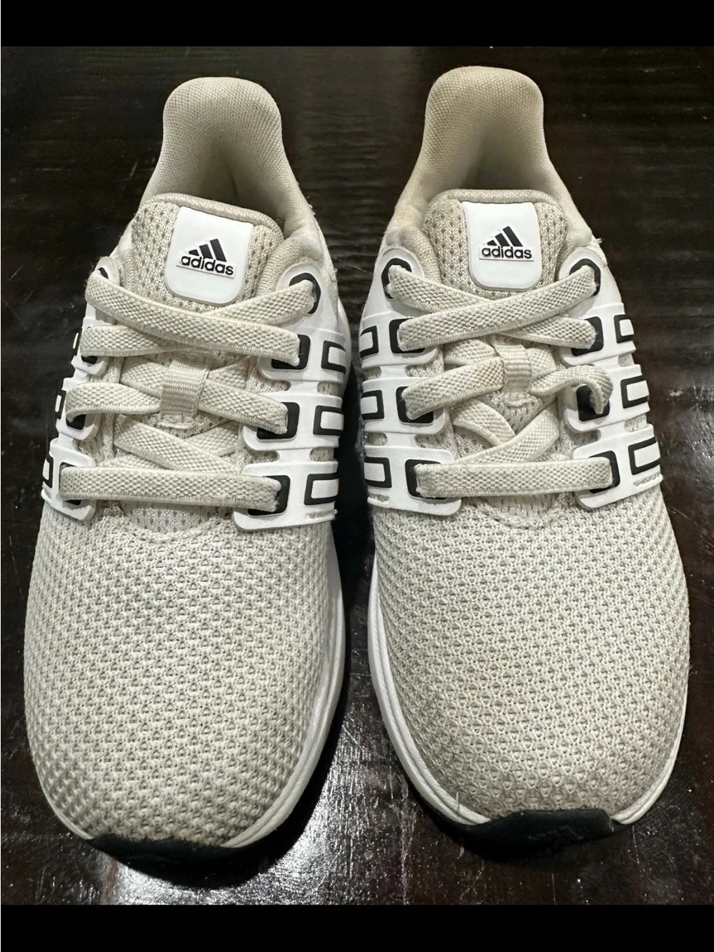Kids Adidas Ubounce DNA Size 7K White/ Black Sneakers Shoes